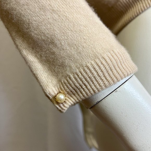 Bernard Altman Cashmere Sweater with Mink Fur Trim - Picture 8 of 10